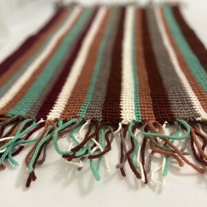 Striped Woven Table Runner